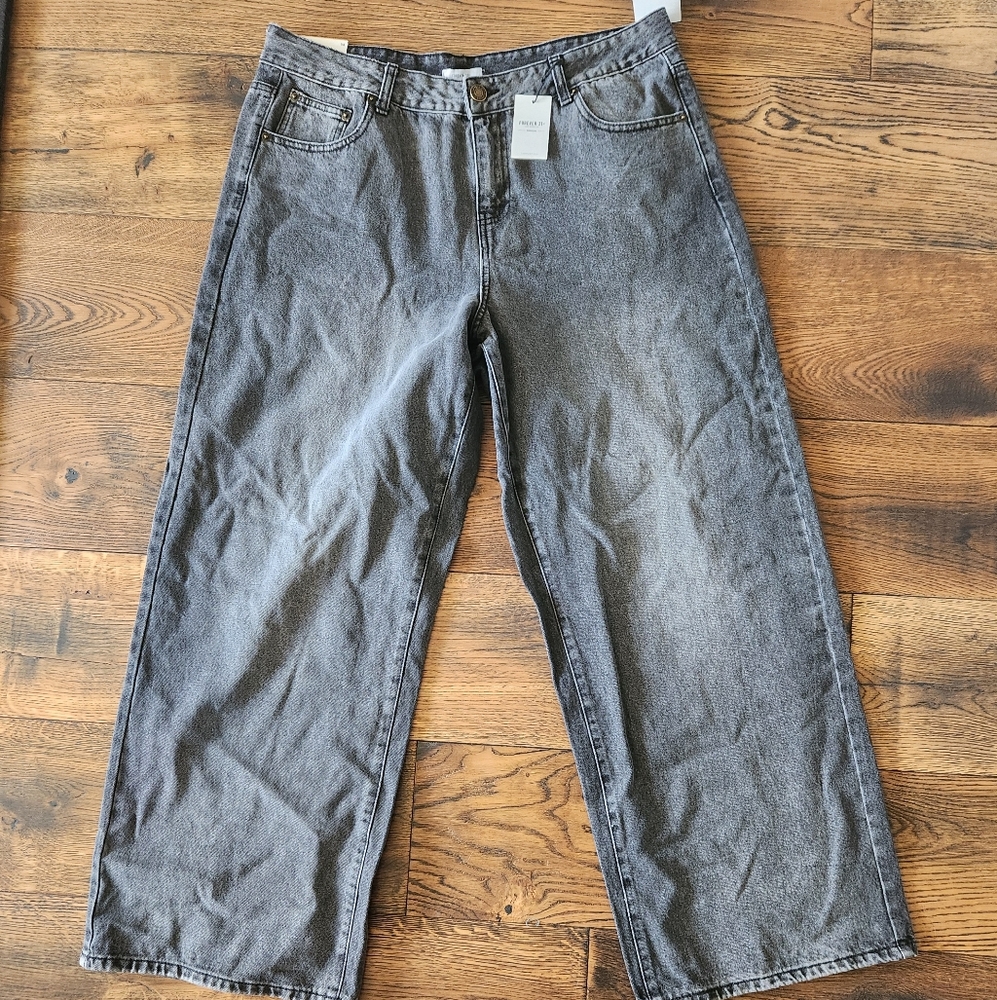 Forever 21 Womens Wide Leg Jeans